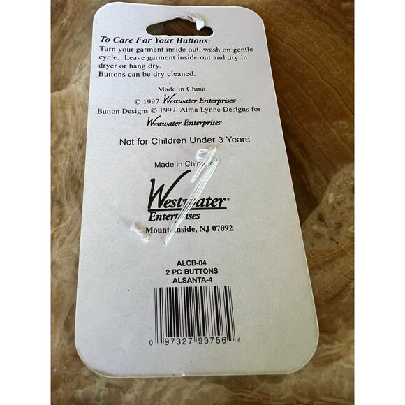 Santa ceramic Buttons: 2 - Picture 3 of 4